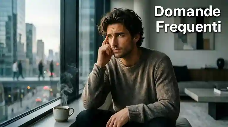 Persona pensierosa seduta davanti a una finestra che riflette sulle proprie decisioni