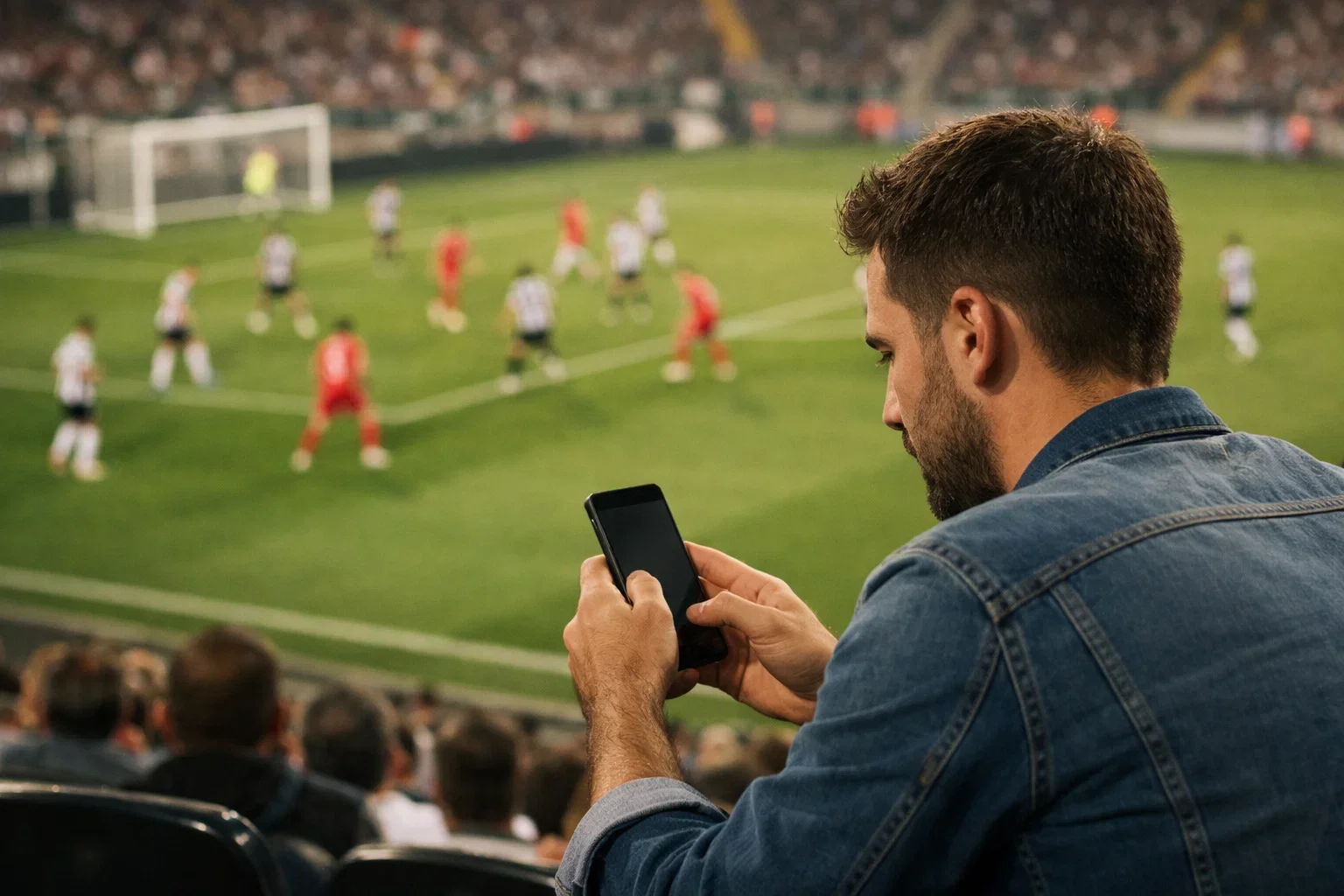Tabellone con quote calcio in uno stadio durante una partita di Serie A