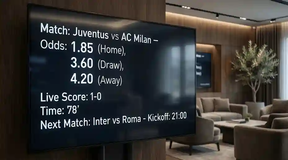 Tabellone con quote delle scommesse sportive in una sala scommesse